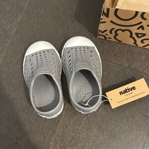 Native Grey - kids slip shoes